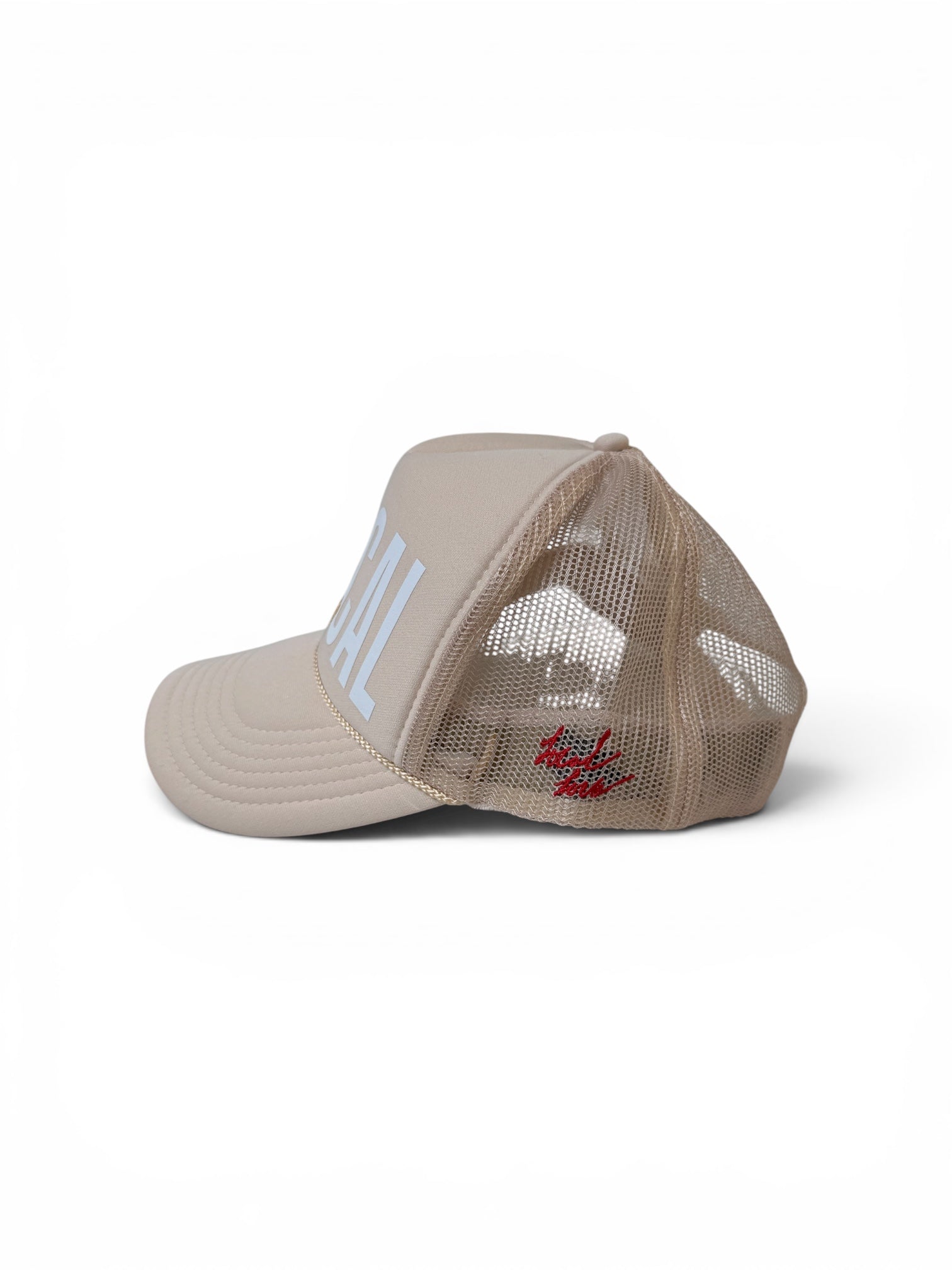 LOCAL CAL trucker hat black front view