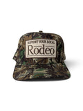 Support Your Local Rodeo Embroidered Canvas Trucker Hat
